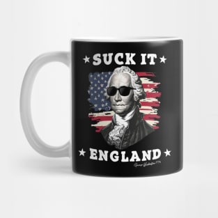 Suck It England Funny 4th of July George Washington 1776 Mug